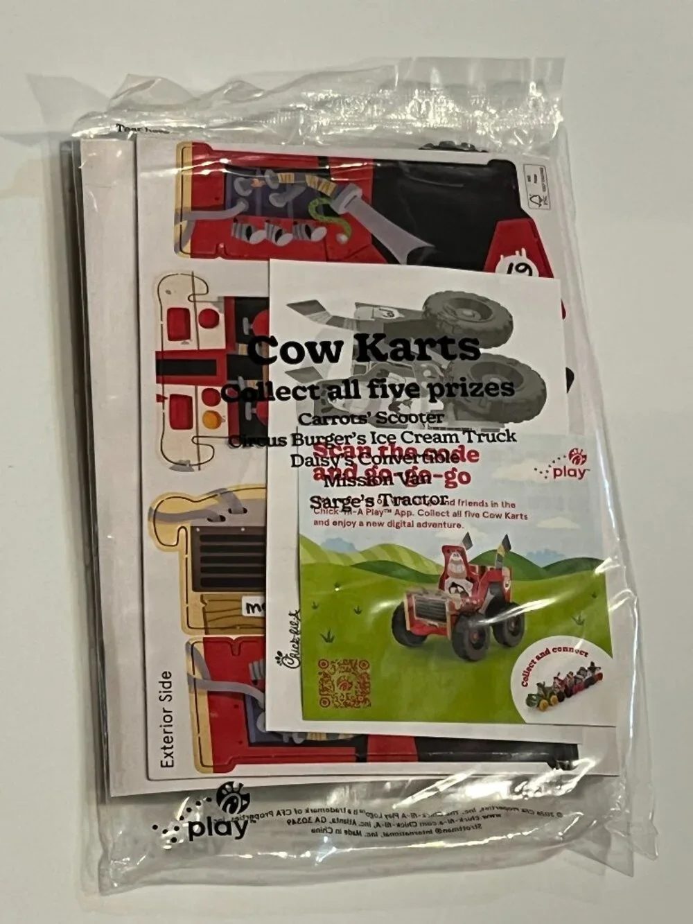 Chick-fil-A Cow Karts Sarge's Tractor NIP